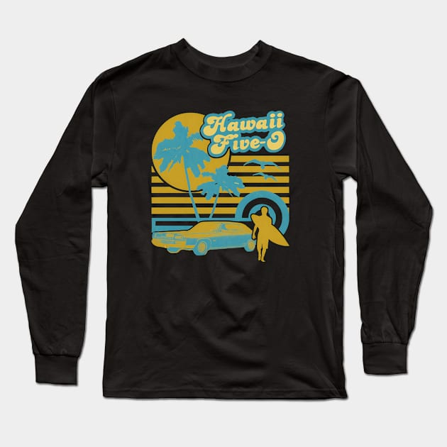 Hawaii Five 0 Classic Tv Series Vintage Long Sleeve T-Shirt by chancgrantc@gmail.com